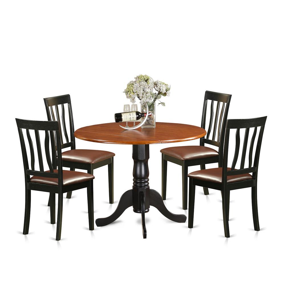 Dining set - 5 Pcs with 4 Wood Chairs. Picture 1