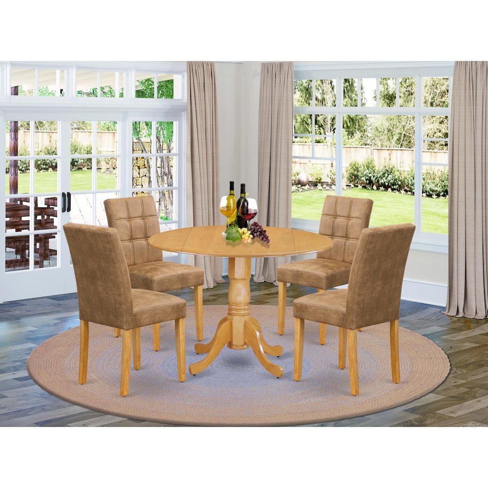 5 Piece Kitchen Table Set contain A Mid Century Dining Table. Picture 2