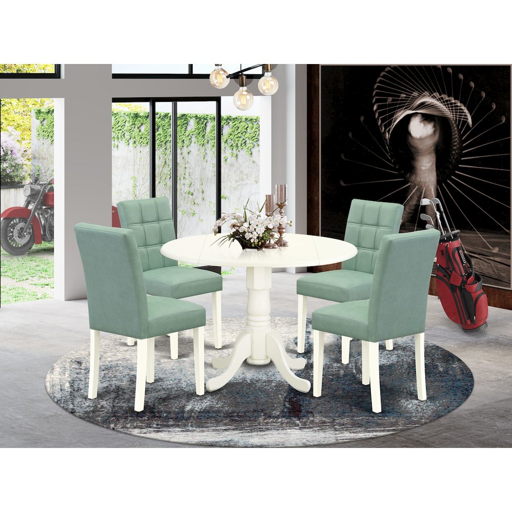 5 Piece Mid Century Dining Set consists A Mid Century Modern Dining Table. Picture 2