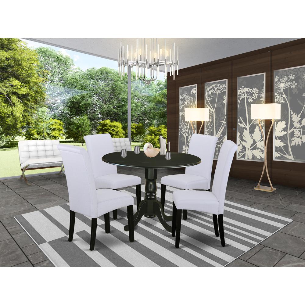 Dining Room Set Black, DLBA5-BLK-05. Picture 2