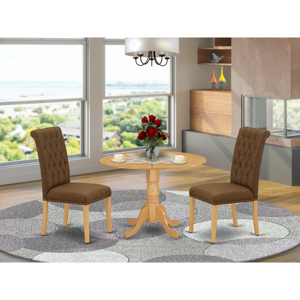Dining Room Set Oak, DLBR3-OAK-18. Picture 2