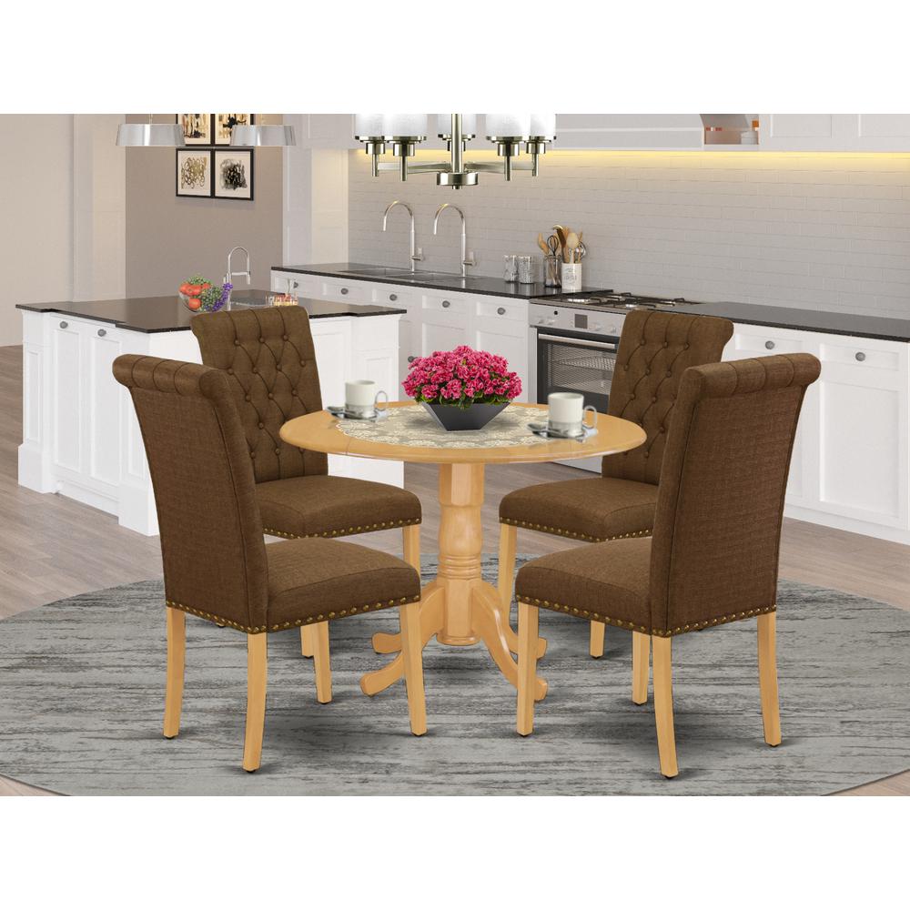 Dining Room Set Oak, DLBR5-OAK-18. Picture 2