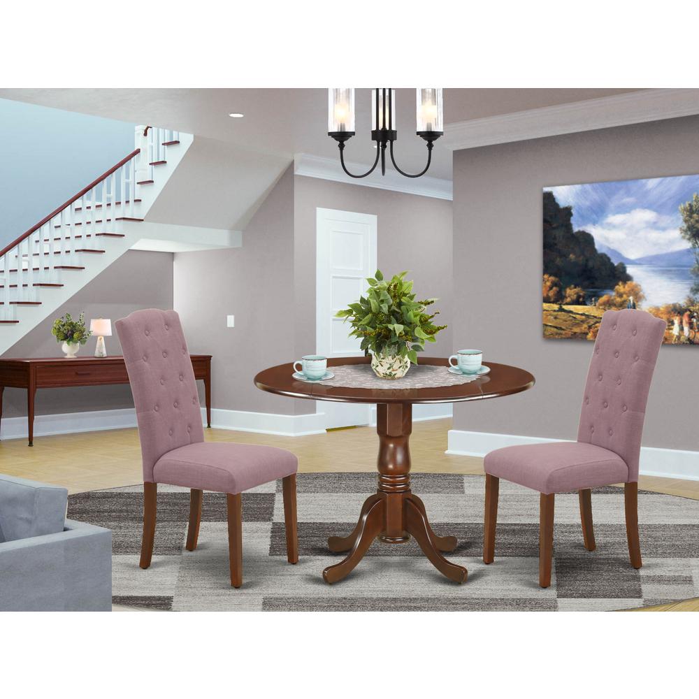 Dining Room Set Mahogany, DLCE3-MAH-10. Picture 2