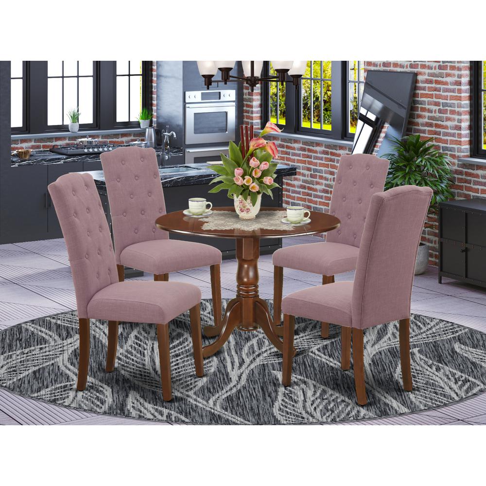 Dining Room Set Mahogany, DLCE5-MAH-10. Picture 2
