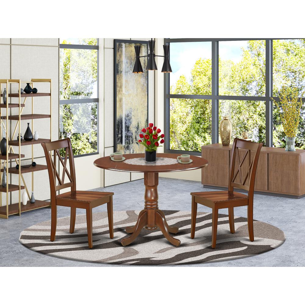 Dining Room Set Mahogany, DLCL3-MAH-W. Picture 2