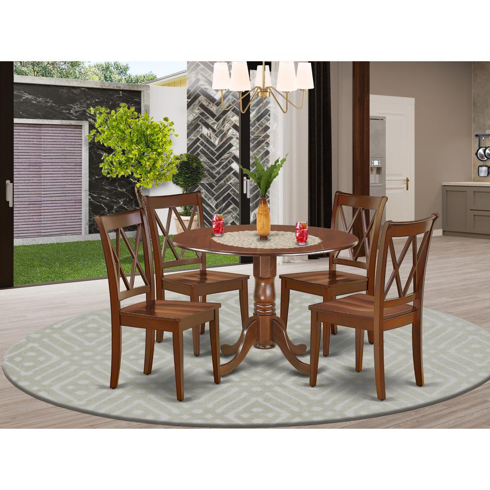 Dining Room Set Mahogany, DLCL5-MAH-W. Picture 2