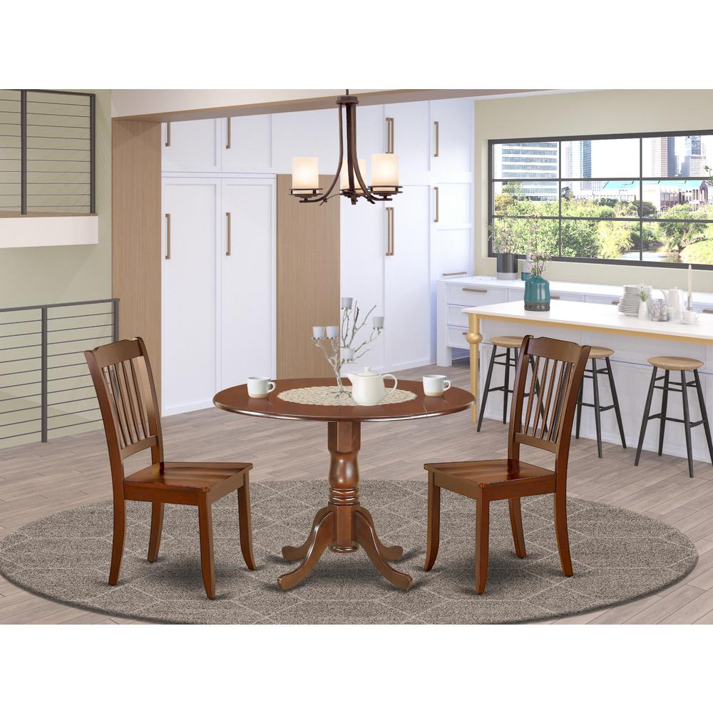 Dining Room Set Mahogany, DLDA3-MAH-W. Picture 2
