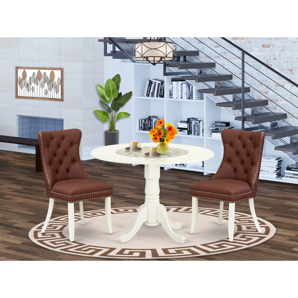 3 Piece Modern Dining Table Set. Picture 2