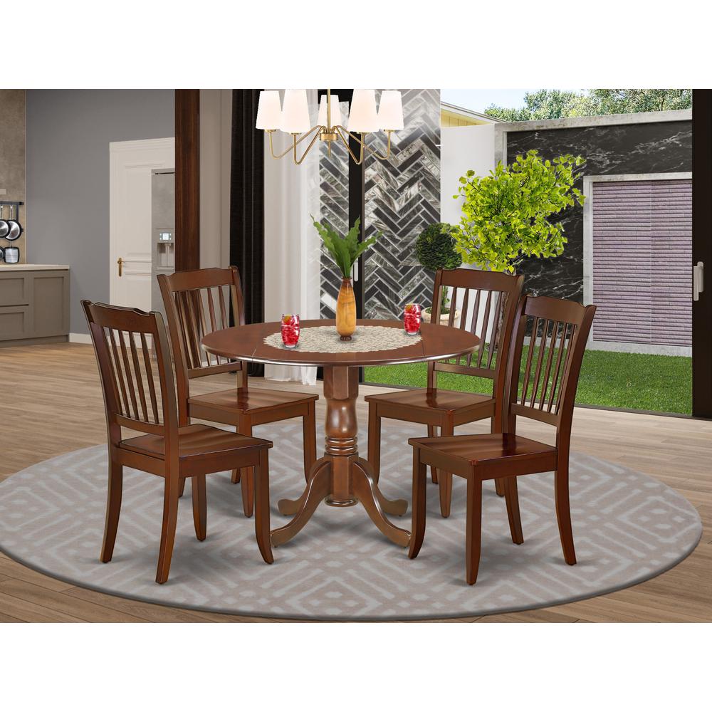 Dining Room Set Mahogany, DLDA5-MAH-W. Picture 2