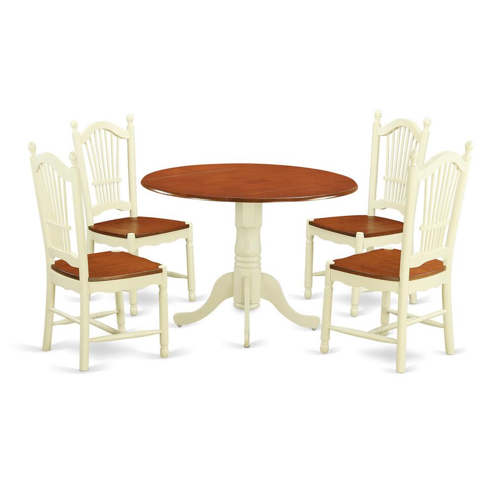 5  Pc  Kitchen  nook  Dining  set  -  Kitchen  dinette  Table  and  4  Kitchen  Chairs. Picture 1