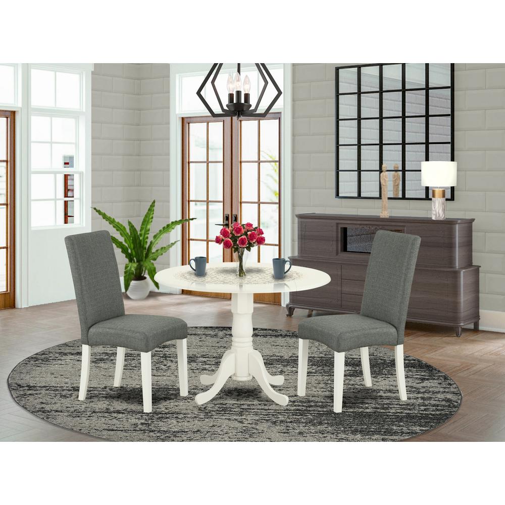 Dining Room Set Linen White, DLDR3-LWH-07. Picture 2