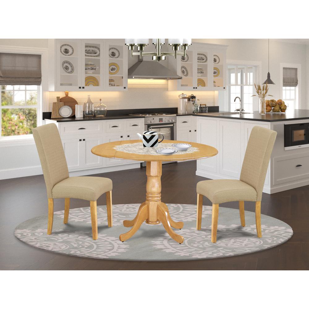 Dining Room Set Oak, DLDR3-OAK-16. Picture 2