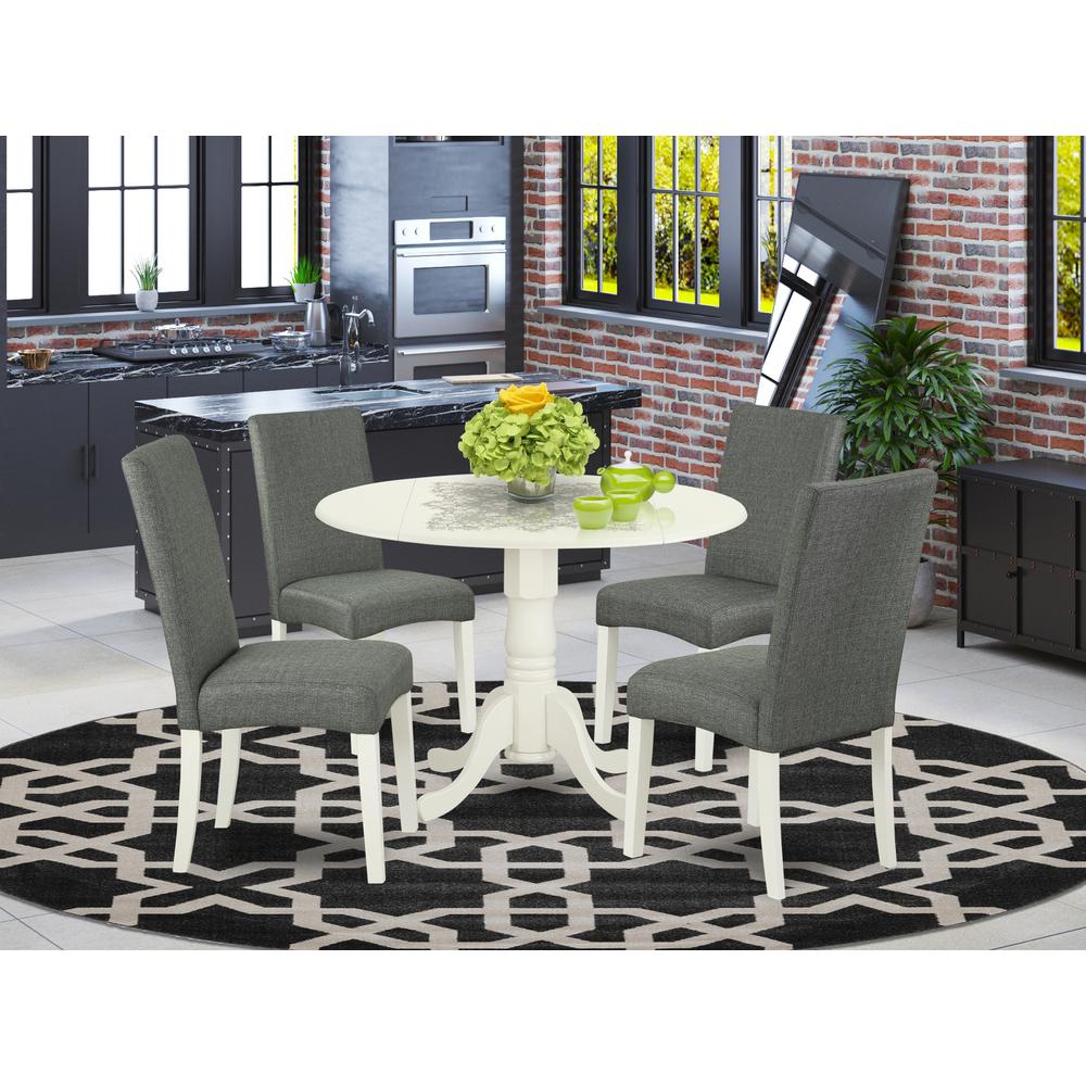 Dining Room Set Linen White, DLDR5-LWH-07. Picture 2