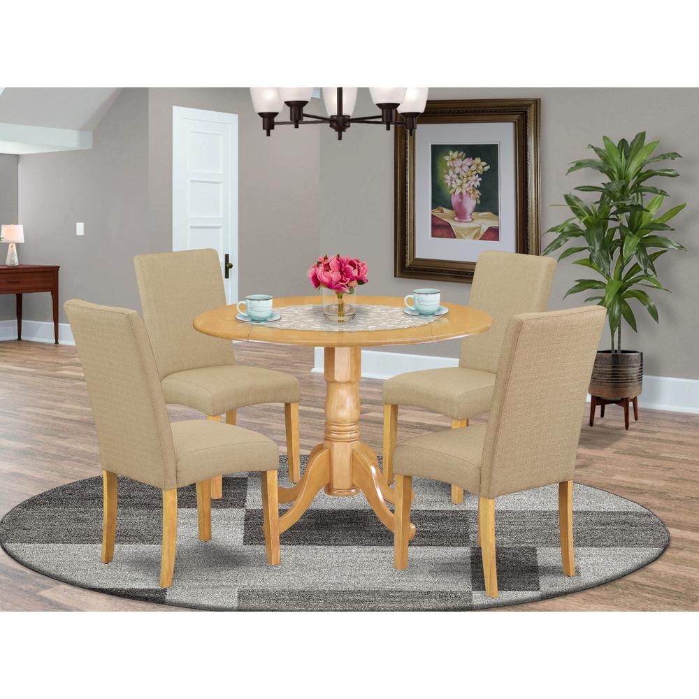 Dining Room Set Oak, DLDR5-OAK-16. Picture 2