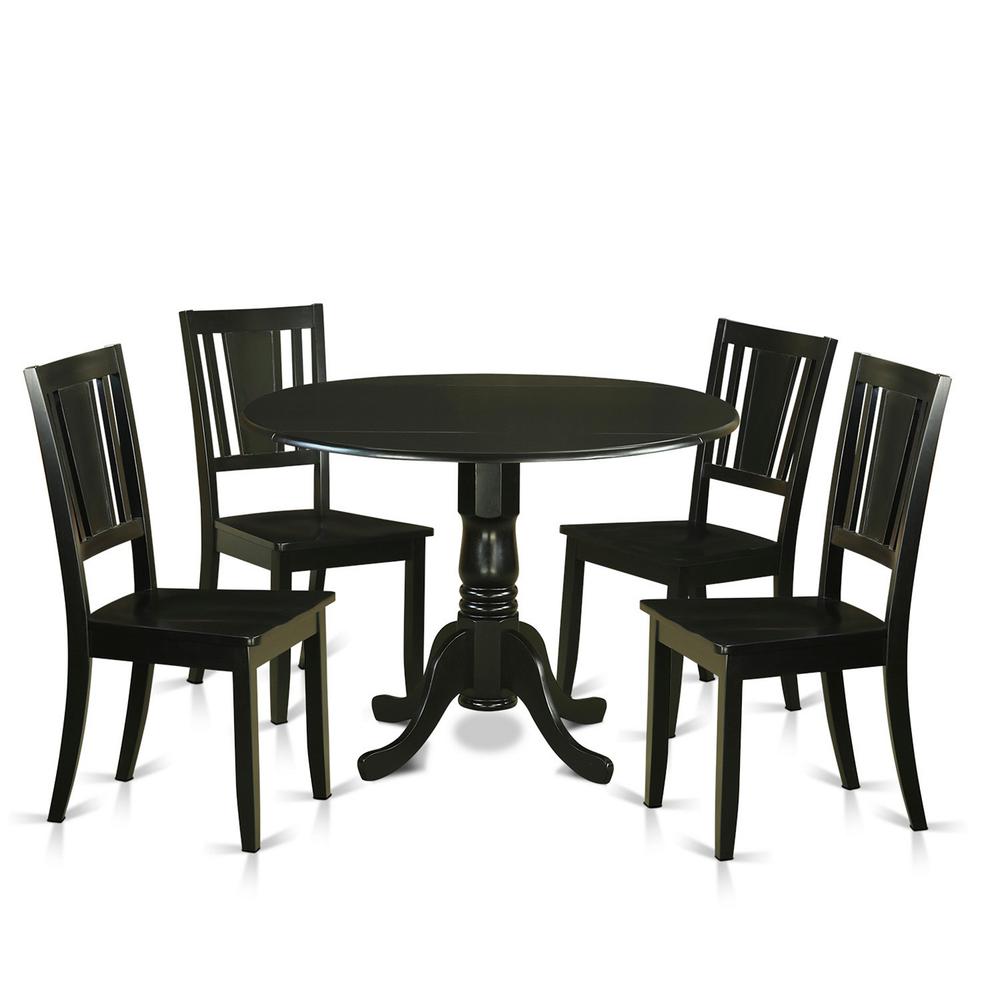 5  PC  Dining  room  set  for  4-Small  Kitchen  Table  and  4  Kitchen  Chairs. Picture 1