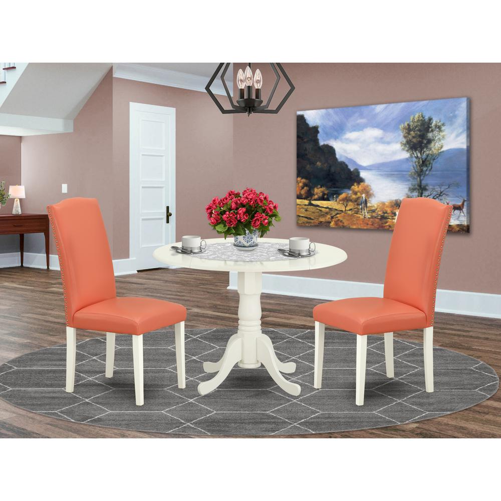 Dining Room Set Linen White, DLEN3-LWH-78. Picture 2