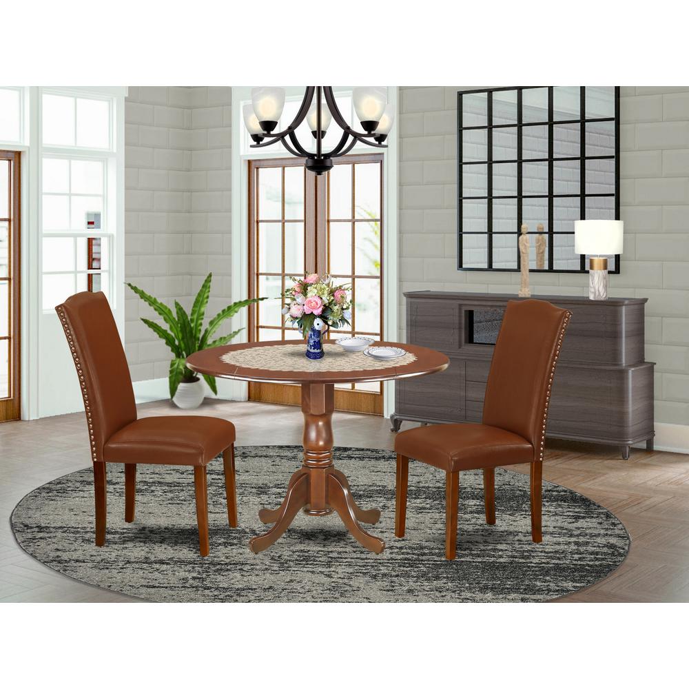 Dining Room Set Mahogany, DLEN3-MAH-66. Picture 2
