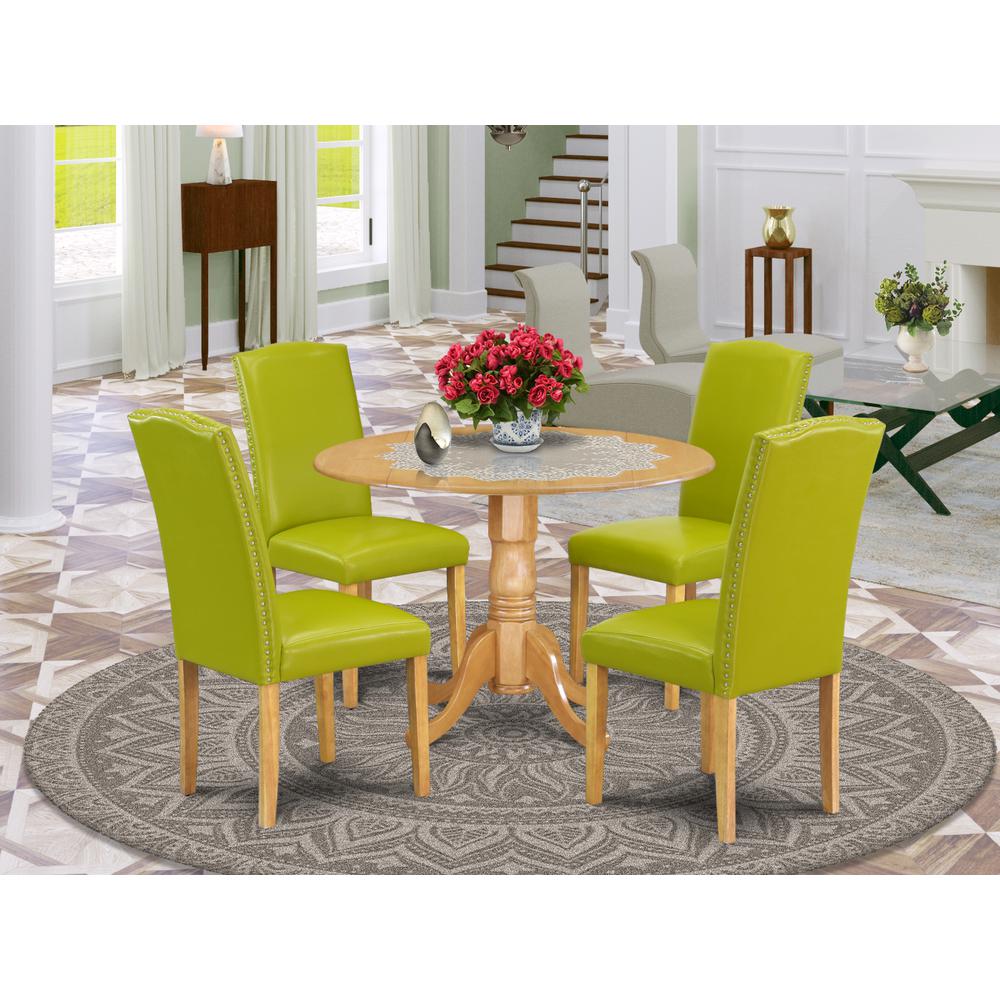 Dining Room Set Oak, DLEN5-OAK-51. Picture 2