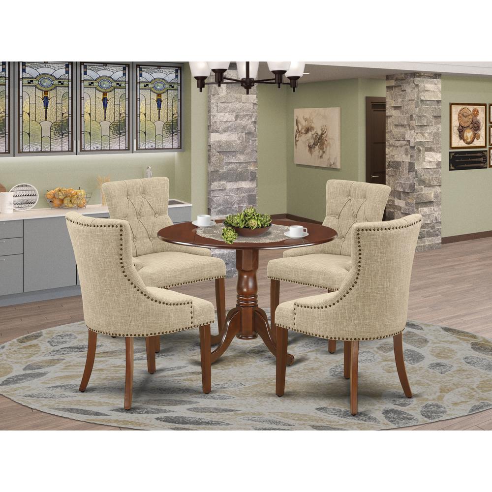 Dining Room Set Mahogany, DLFR5-MAH-05. Picture 2