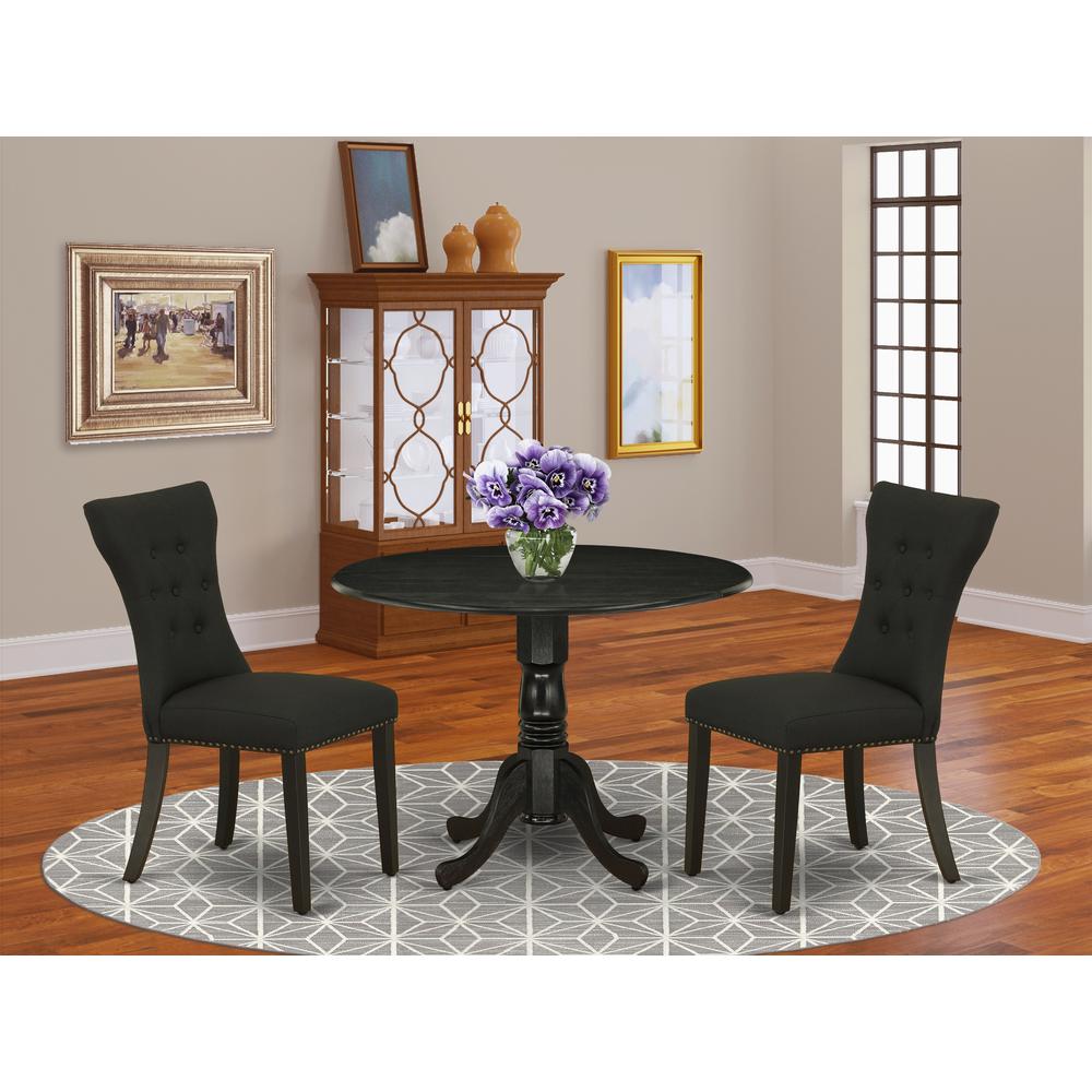 Dining Room Set Black, DLGA3-BLK-24. Picture 2