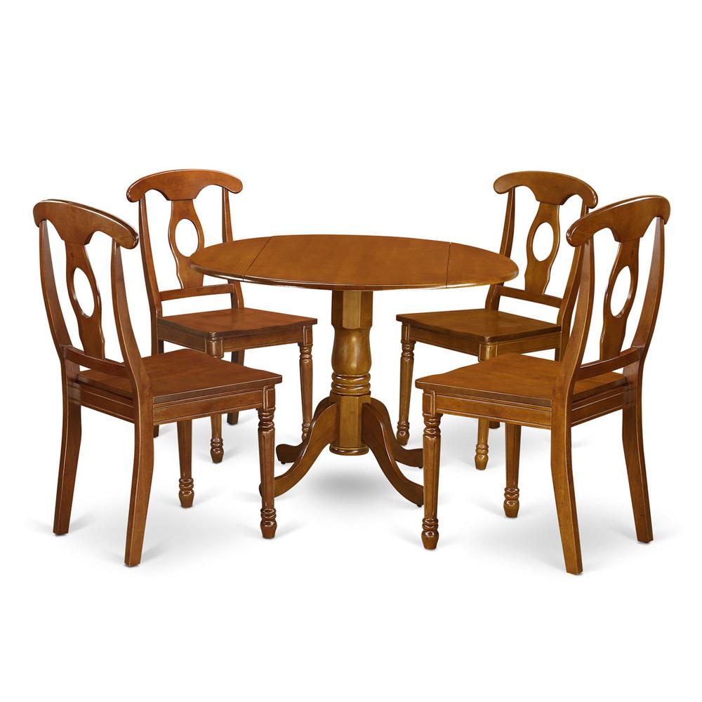 5  PC  Kitchen  nook  Dining  set-breakfast  nook  and  4  dinette  Chairs. Picture 1