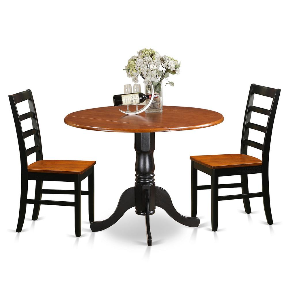 3  PC  Kitchen  Table  set-Dining  Table  and  2  Wooden  Kitchen  Chairs. Picture 2