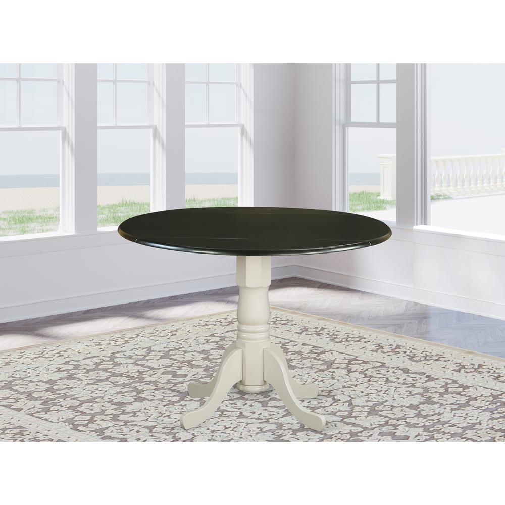 Dining Table Black & Linen White, DLT-BLW-TP. Picture 2