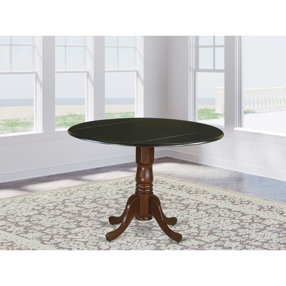 Dining Table Black & Mahogany, DLT-BMA-TP. Picture 2