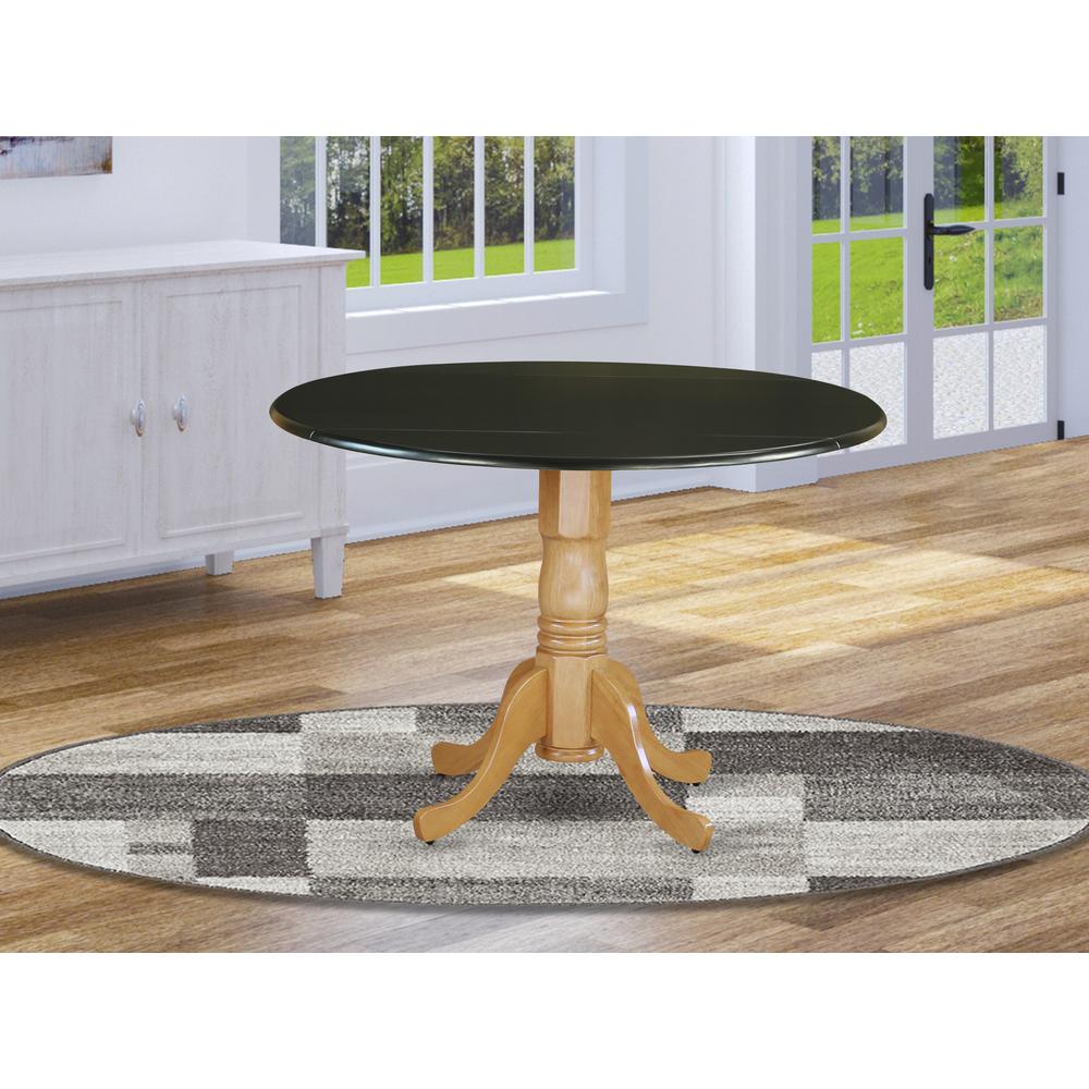Dining Table Black & Oak, DLT-BOK-TP. Picture 2