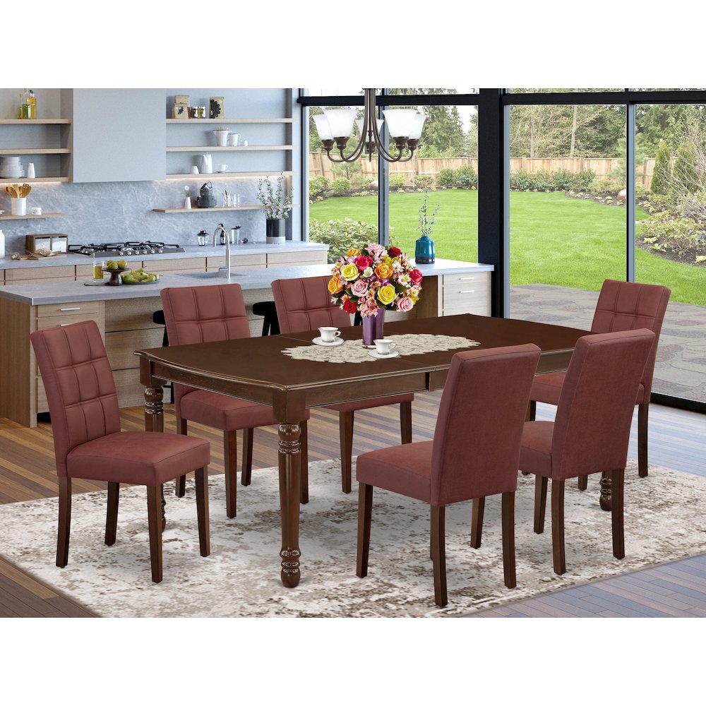 7 Piece Dining Table Set contain A Dining Room Table. Picture 2