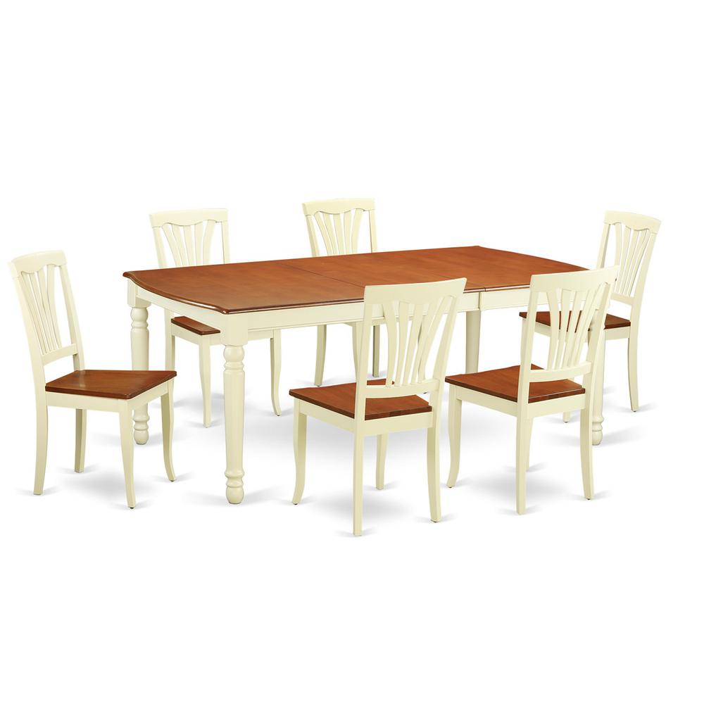 7  Pc  dinette  Table  set  -Kitchen  dinette  Table  and  6  Dining  Chairs. Picture 2