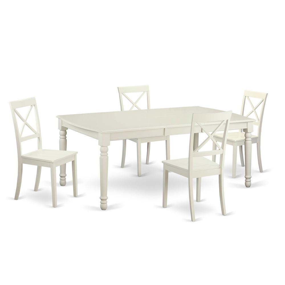 5  Pc  dinette  set  -Kitchen  Table  and  4  Dining  Chairs. Picture 1