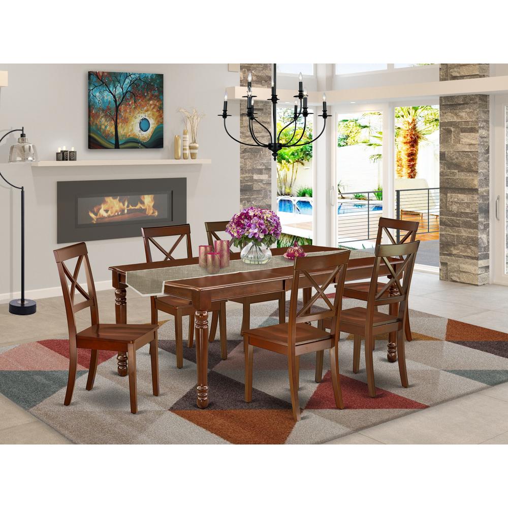 Dining Room Set Mahogany, DOBO7-MAH-W. Picture 2