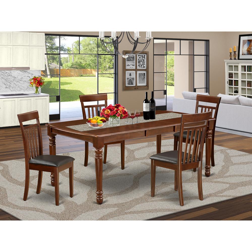 Dining Room Set Mahogany, DOCA5-MAH-LC. Picture 2