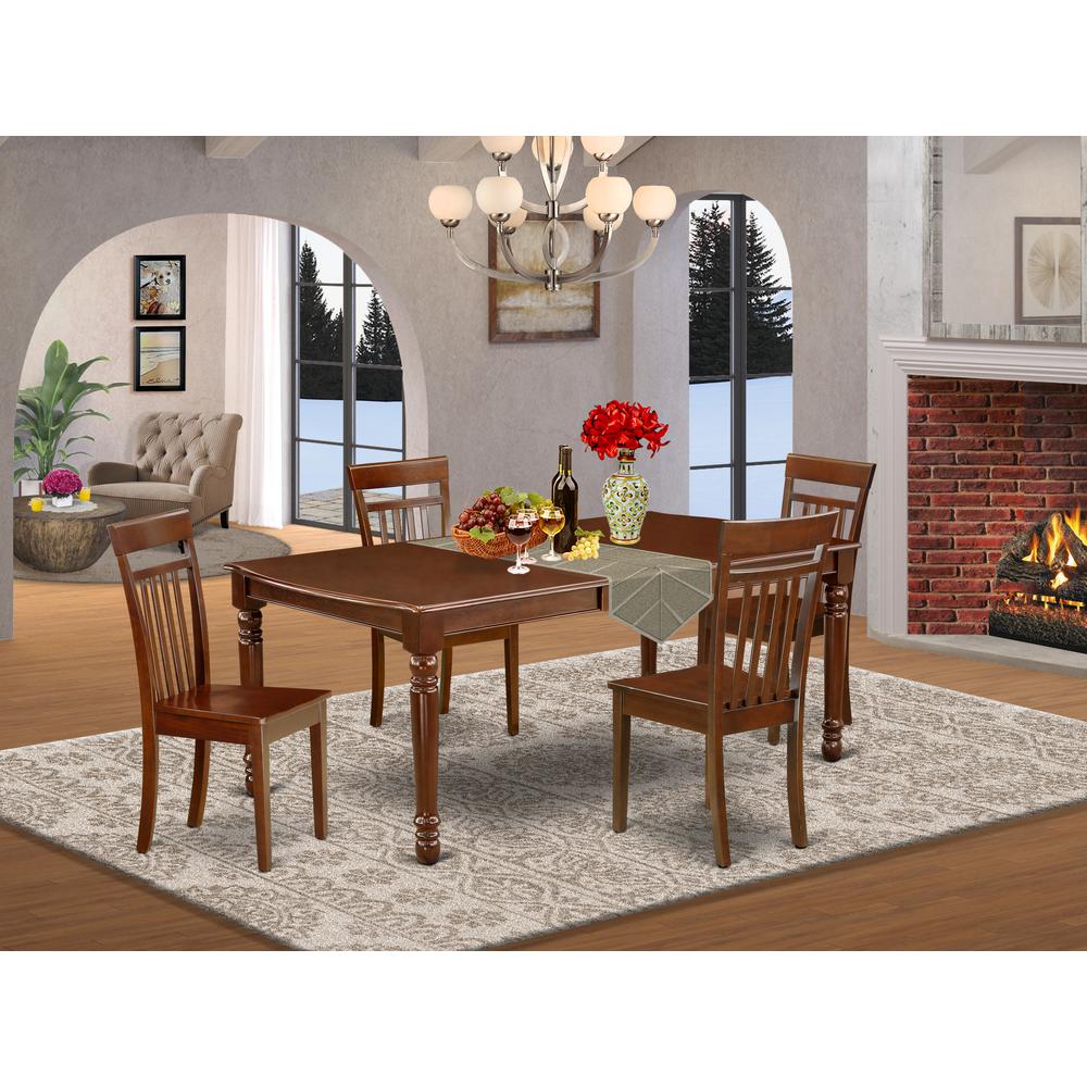 Dining Room Set Mahogany, DOCA5-MAH-W. Picture 2