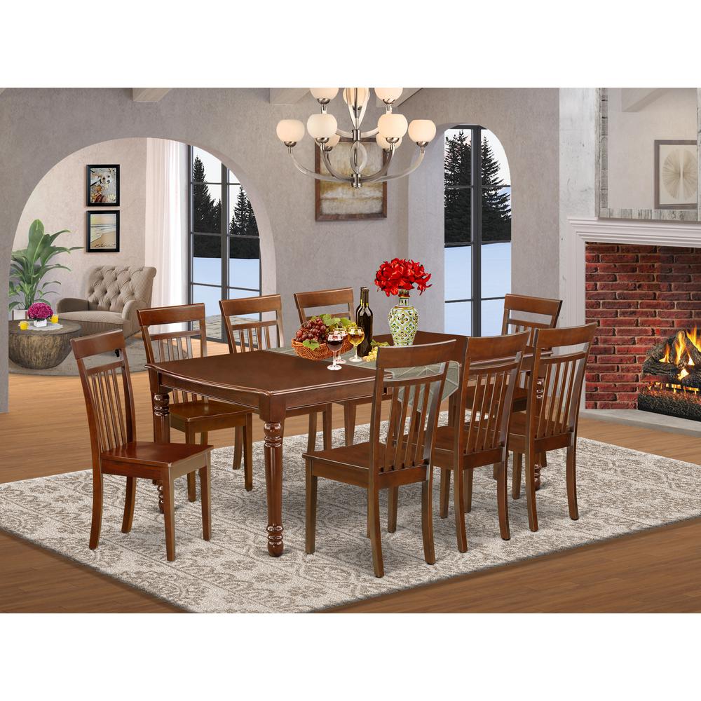 Dining Room Set Mahogany, DOCA9-MAH-W. Picture 2