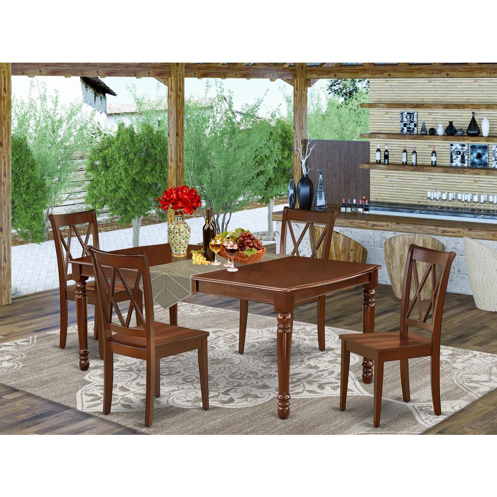 Dining Room Set Mahogany, DOCL5-MAH-W. Picture 2