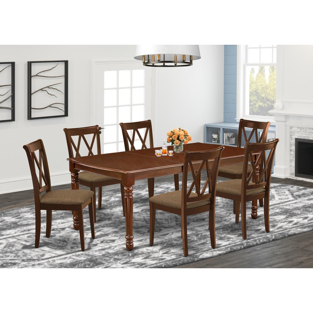 Dining Room Set Mahogany, DOCL7-MAH-C. Picture 2