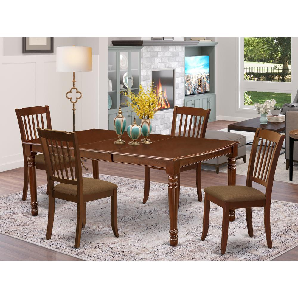 Dining Room Set Mahogany, DODA5-MAH-C. Picture 2