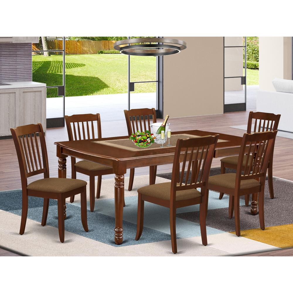 Dining Room Set Mahogany, DODA7-MAH-C. Picture 2