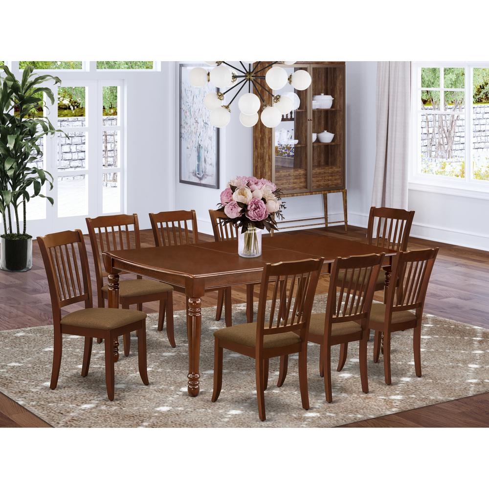 Dining Room Set Mahogany, DODA9-MAH-C. Picture 2