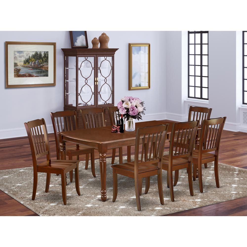 Dining Room Set Mahogany, DODA9-MAH-W. Picture 2