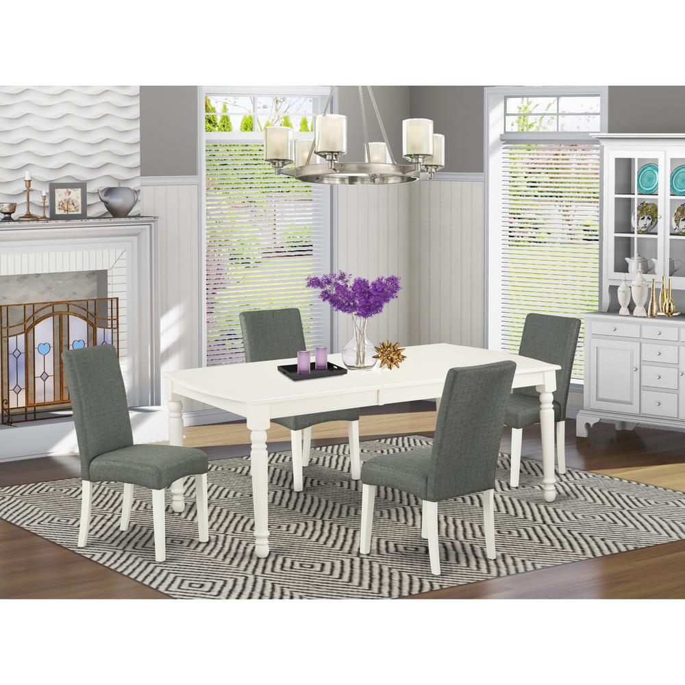 Dining Room Set Linen White, DODR5-LWH-07. Picture 2