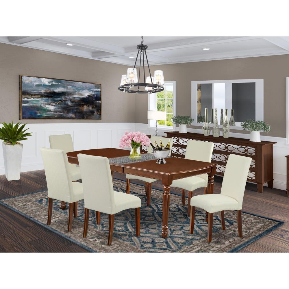Dining Room Set Mahogany, DODR7-MAH-01. Picture 2