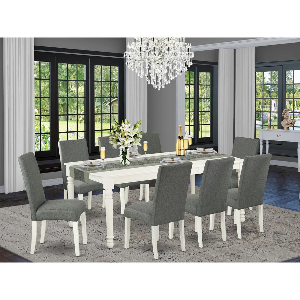 Dining Room Set Linen White, DODR9-LWH-07. Picture 2