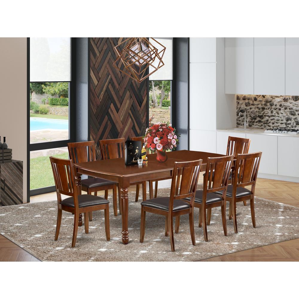 Dining Room Set Mahogany, DODU9-MAH-LC. Picture 2
