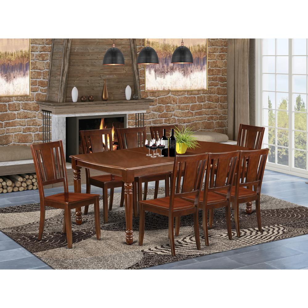 Dining Room Set Mahogany, DODU9-MAH-W. Picture 2