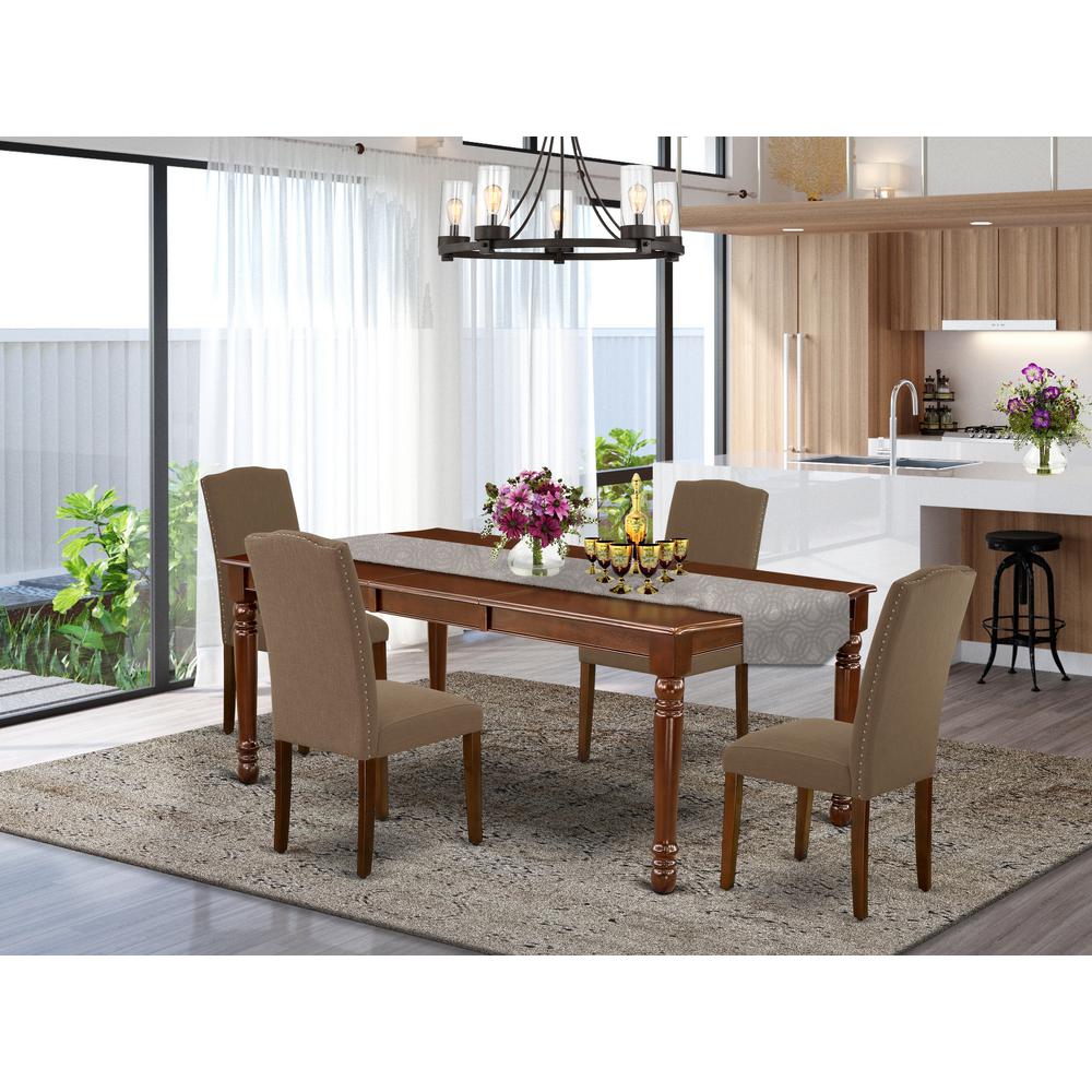 Dining Room Set Mahogany, DOEN5-MAH-18. Picture 2