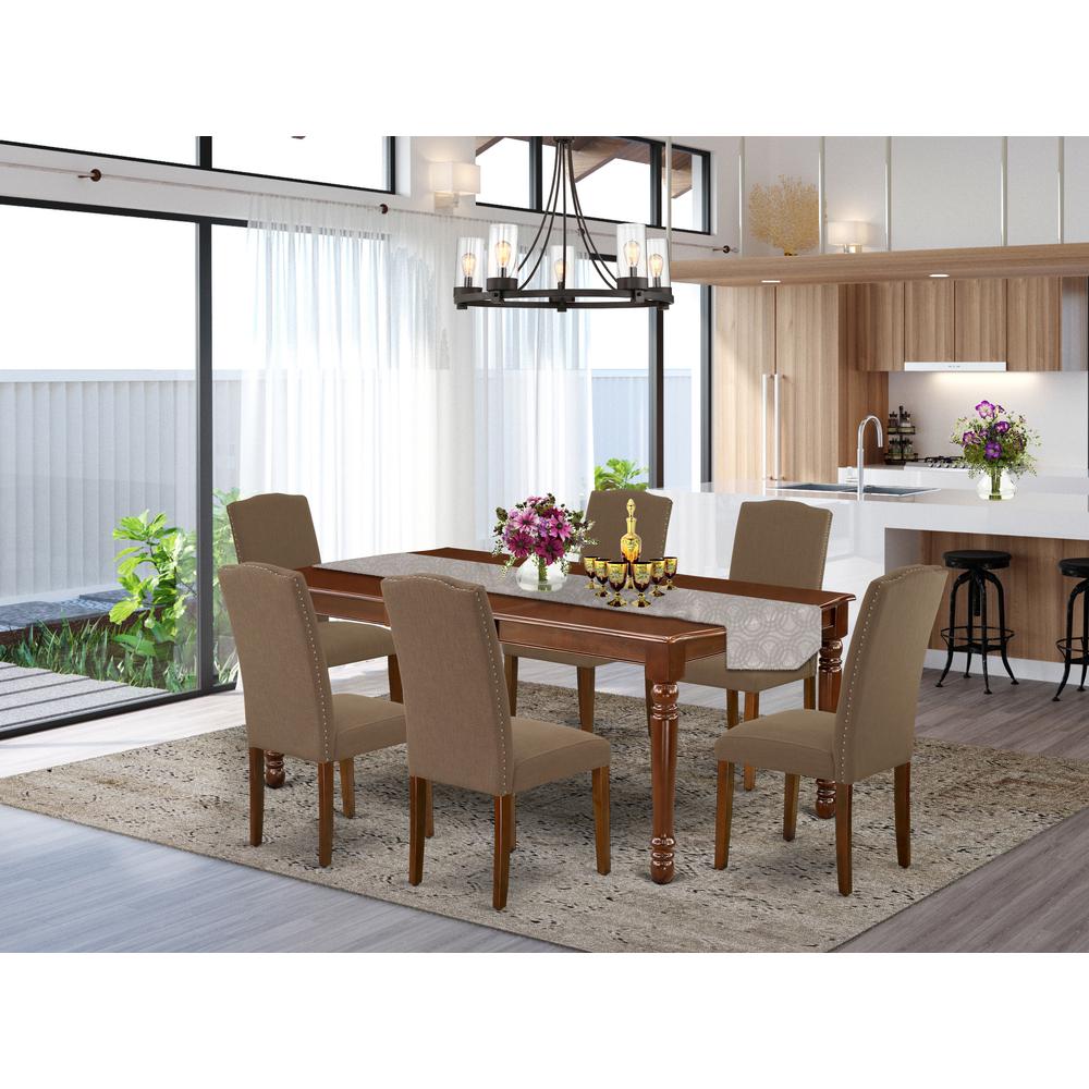 Dining Room Set Mahogany, DOEN7-MAH-18. Picture 2