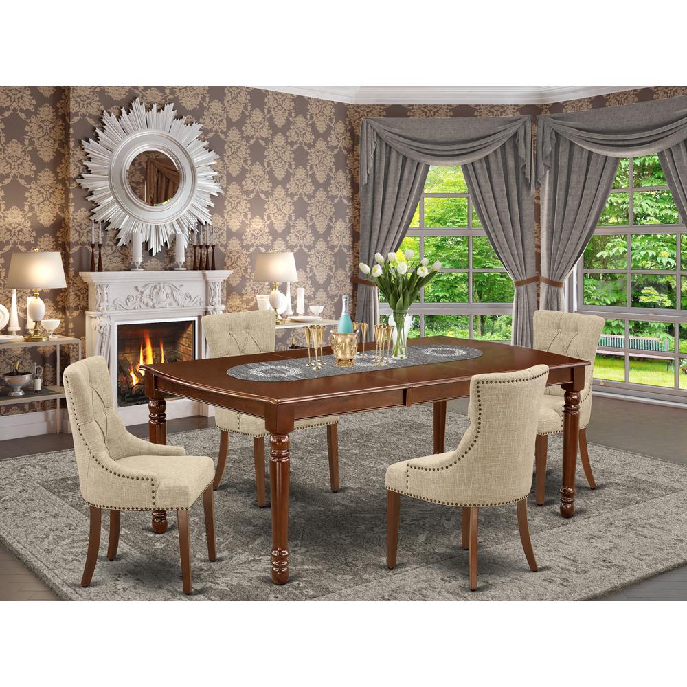 Dining Room Set Mahogany, DOFR5-MAH-05. Picture 2